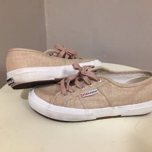 Sugerga Linen Canvas Sneakers Women's Size 7.5